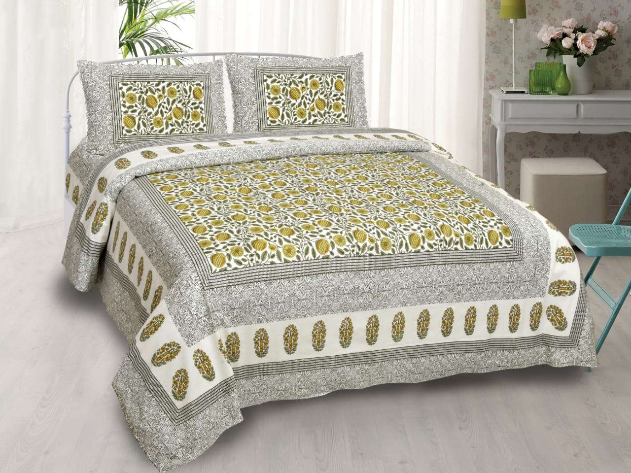 k4u launch rugs new collection in king size cotton bedsheets with pillow cover 