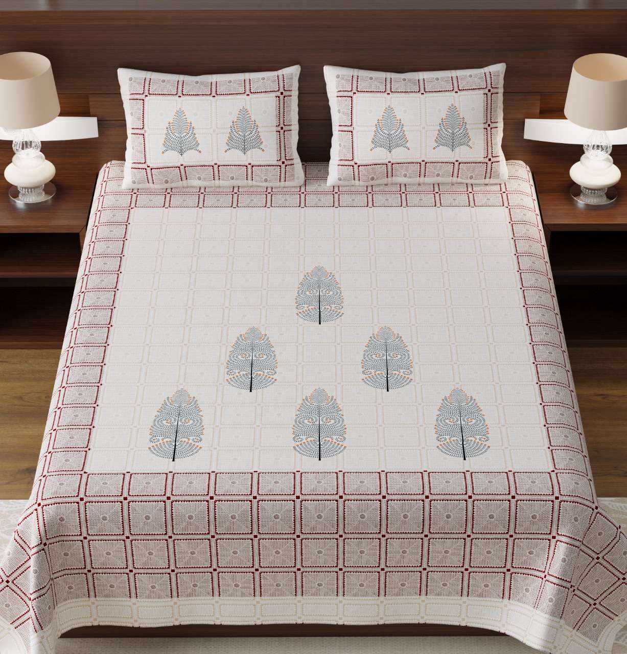 k4u launch rugs new collection in king size cotton bedsheets with pillow cover 