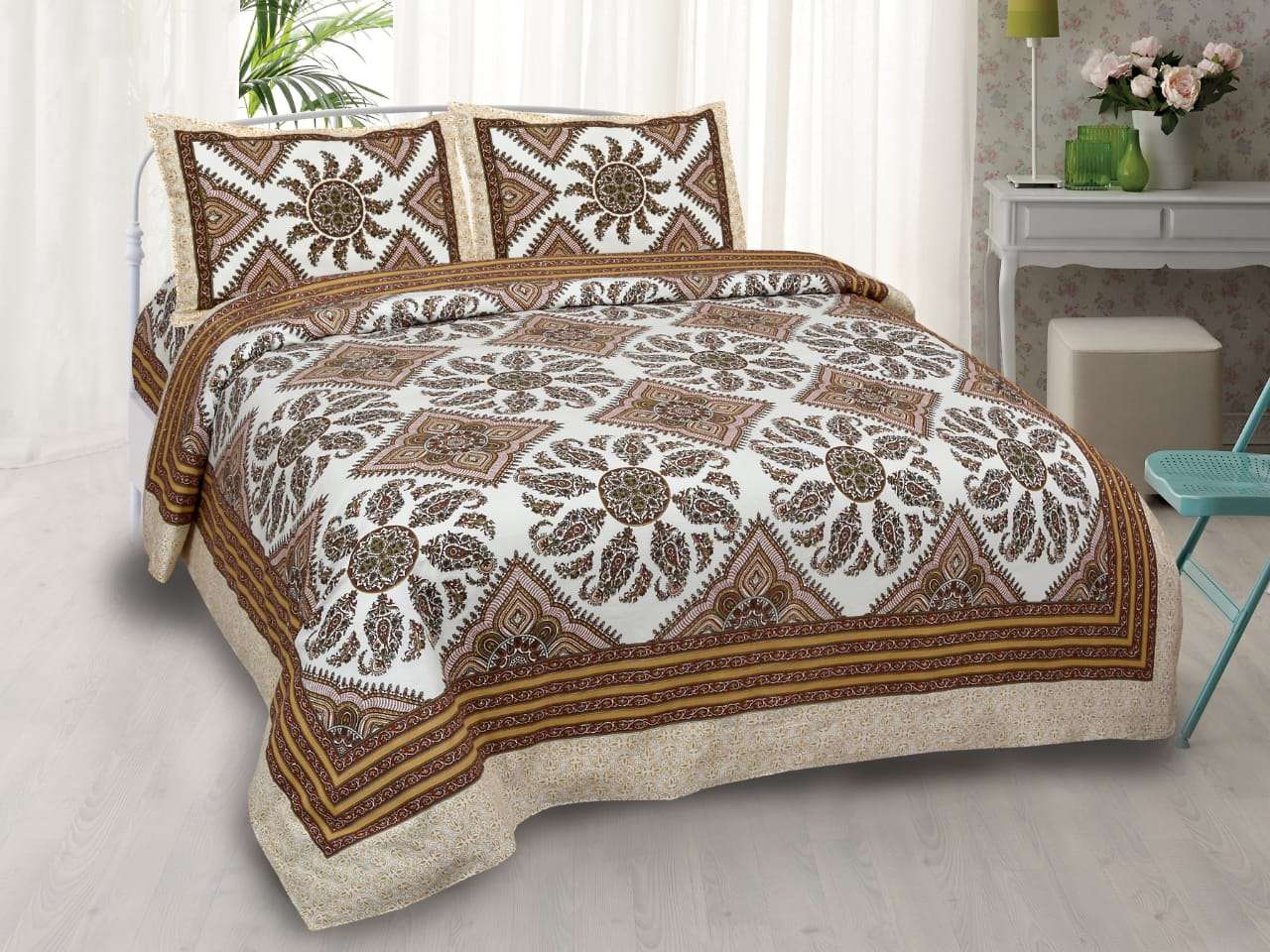 k4u launch rugs new collection in king size cotton bedsheets with pillow cover 