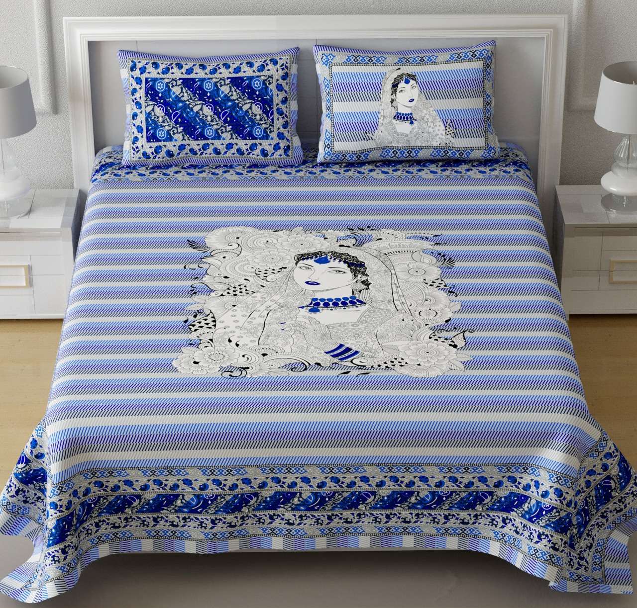 k4u launch rugs new collection in king size cotton bedsheets with pillow cover 