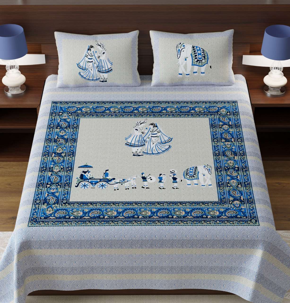k4u launch rugs new collection in king size cotton bedsheets with pillow cover 