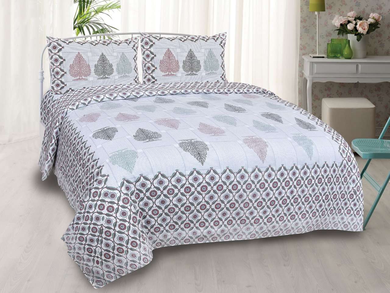 k4u launch rugs new collection in king size cotton bedsheets with pillow cover 