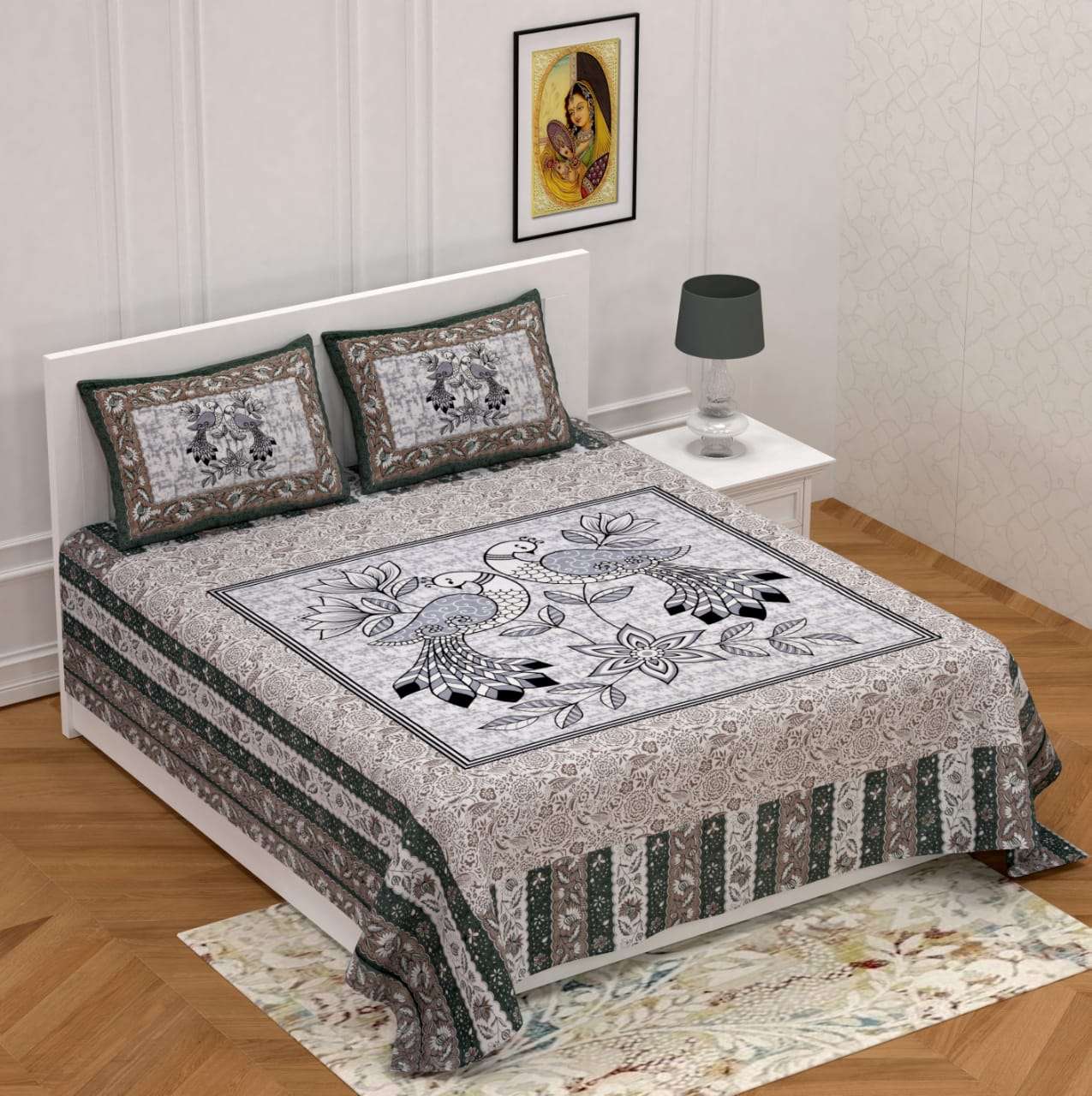 k4u launch rugs new collection in king size cotton bedsheets with pillow cover 