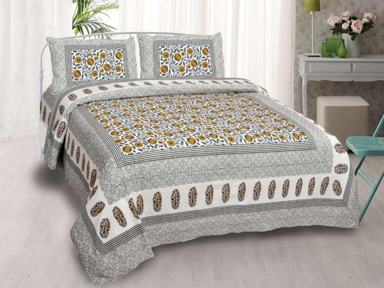 k4u launch rugs new collection in king size cotton bedsheets with pillow cover 