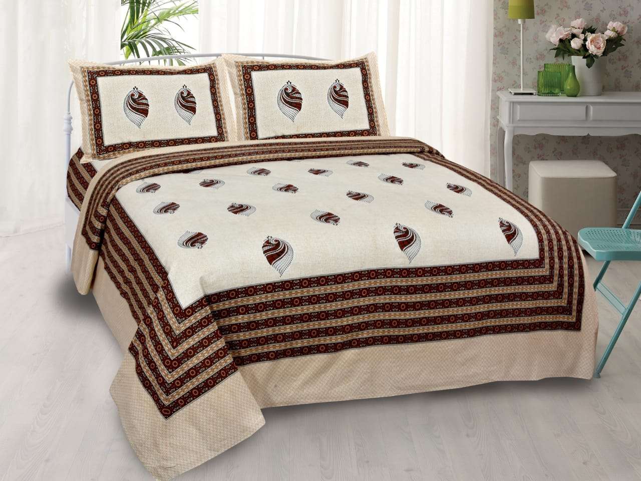 k4u launch rugs new collection in king size cotton bedsheets with pillow cover 