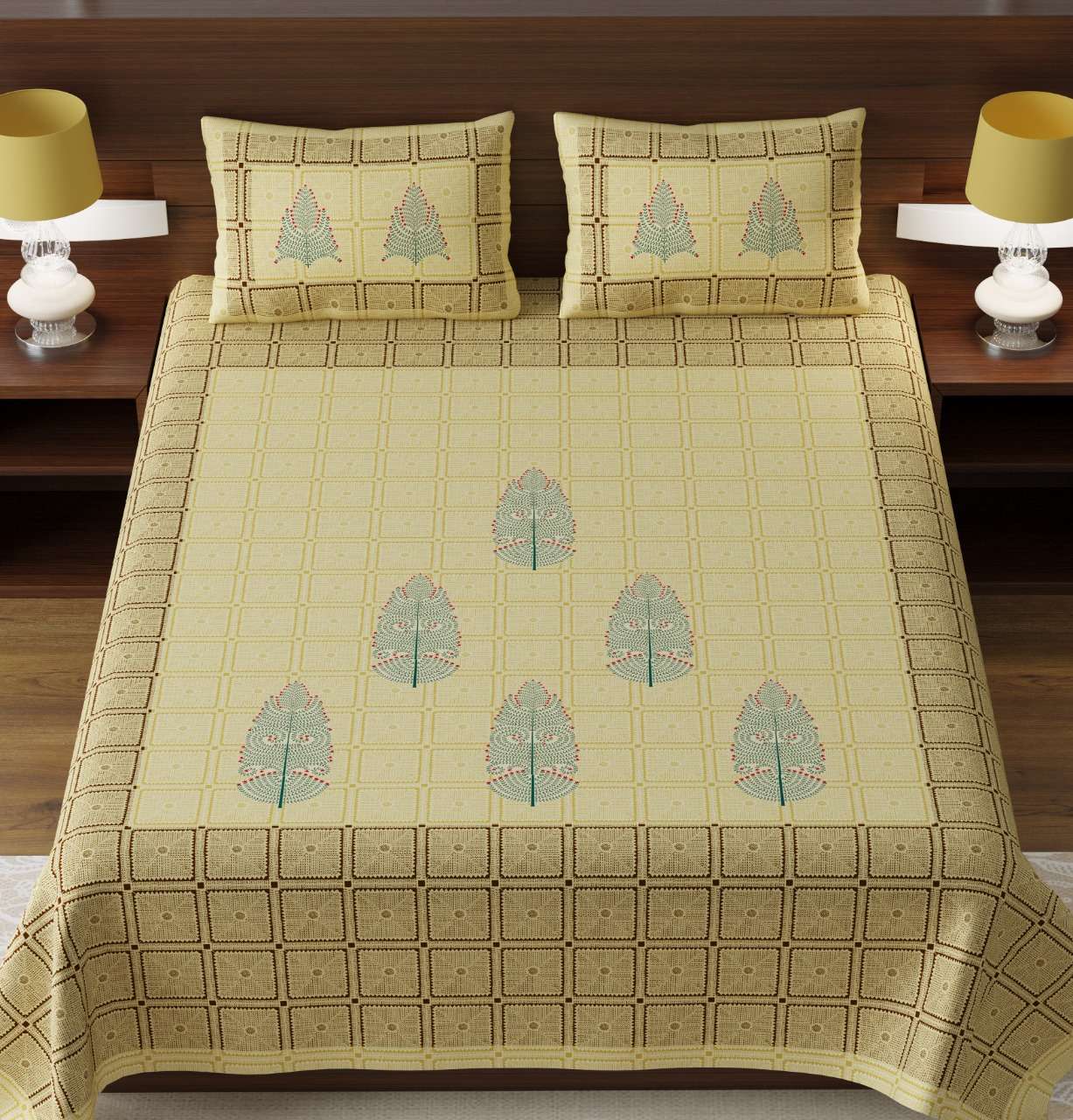 k4u launch rugs new collection in king size cotton bedsheets with pillow cover 