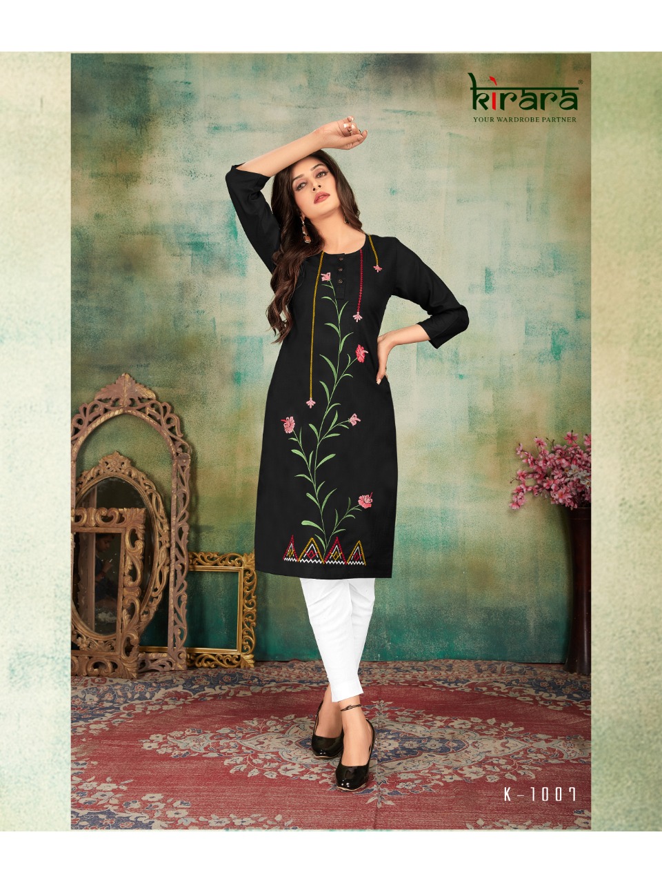Kirara Launch Shirui Lily Vol 1 Magic Cotton Kurti Catalogs Seller