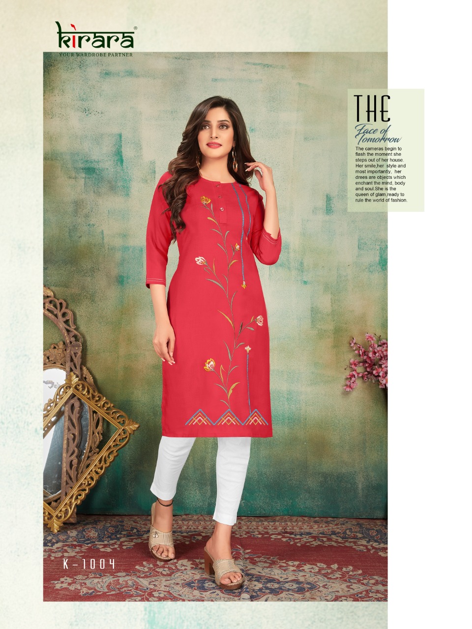 Kirara Launch Shirui Lily Vol 1 Magic Cotton Kurti Catalogs Seller
