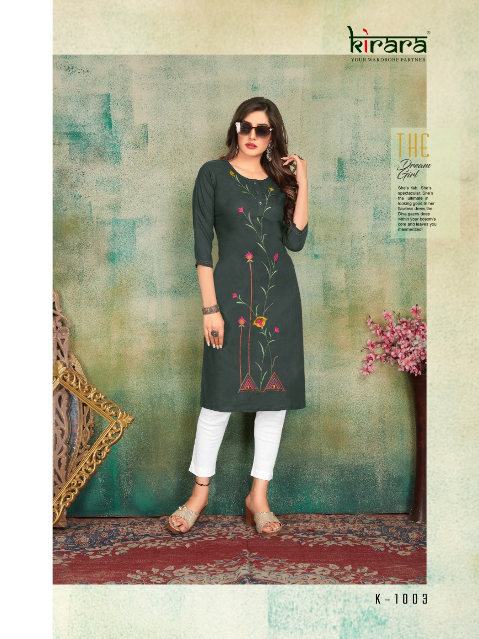 Kirara Launch Shirui Lily Vol 1 Magic Cotton Kurti Catalogs Seller
