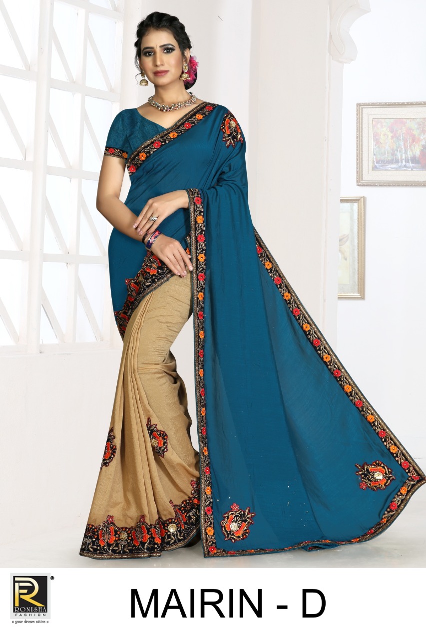 Mairin By Ranjna Saree Exclusive Vichitra Silk Saree Catalogs Trader