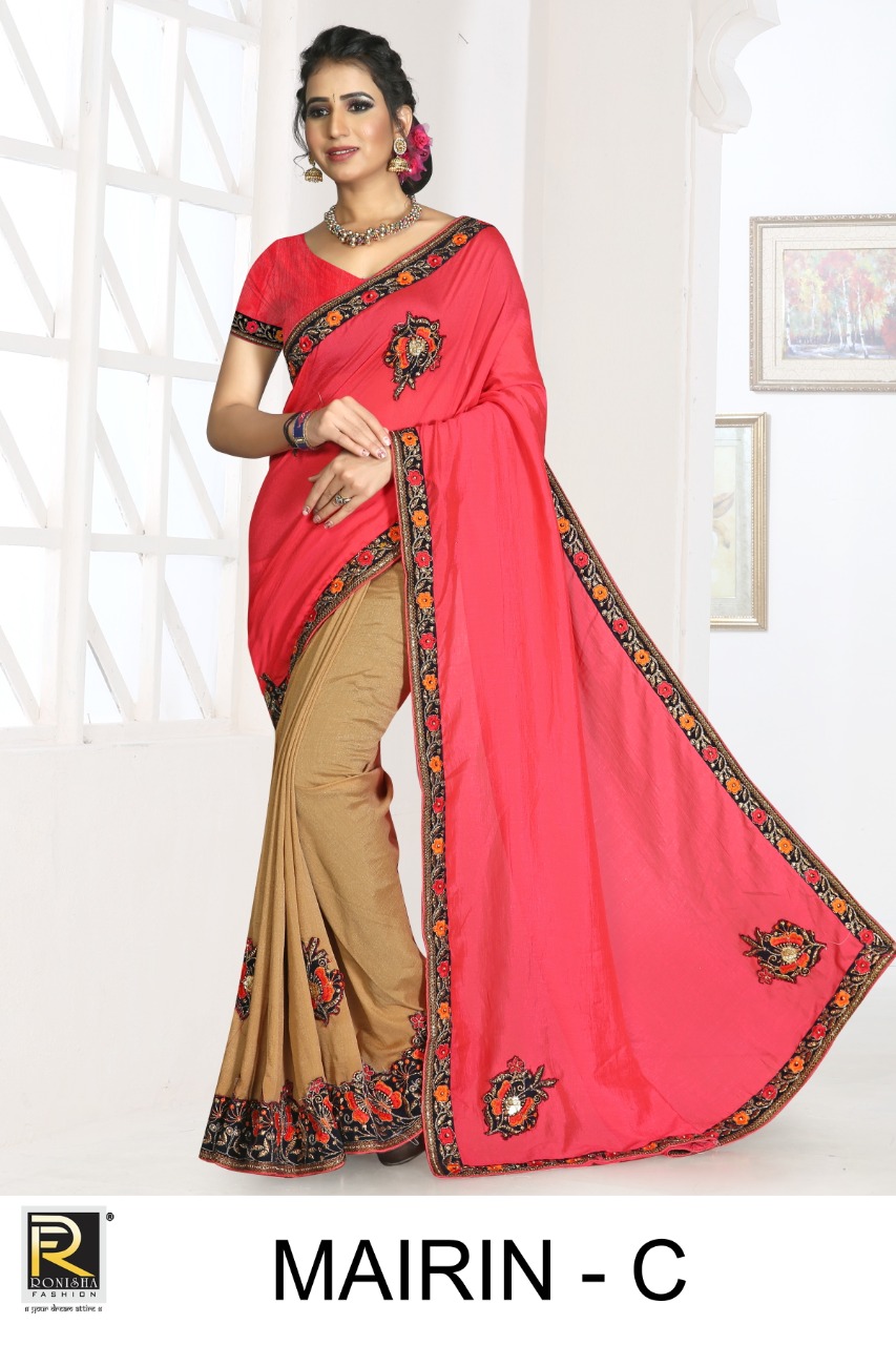 Mairin By Ranjna Saree Exclusive Vichitra Silk Saree Catalogs Trader