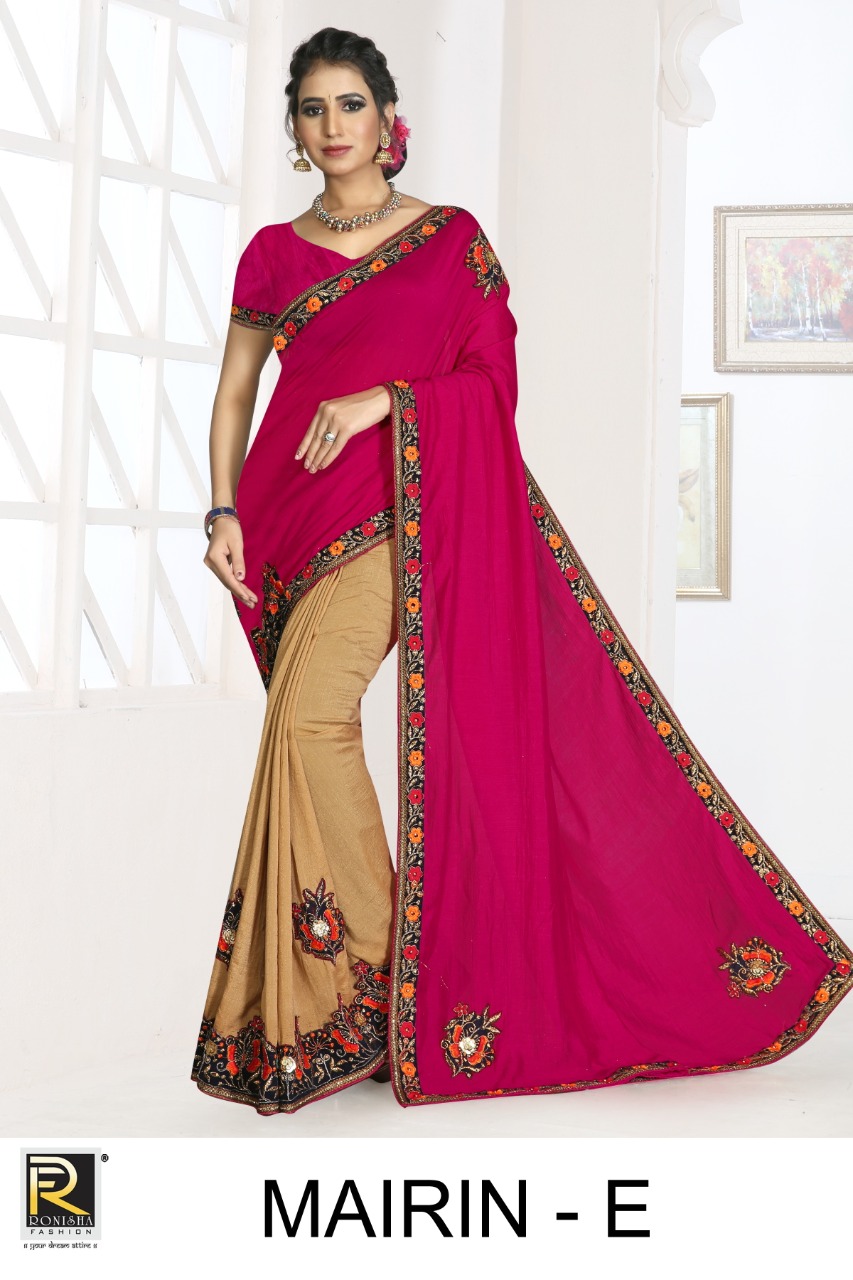 Mairin By Ranjna Saree Exclusive Vichitra Silk Saree Catalogs Trader