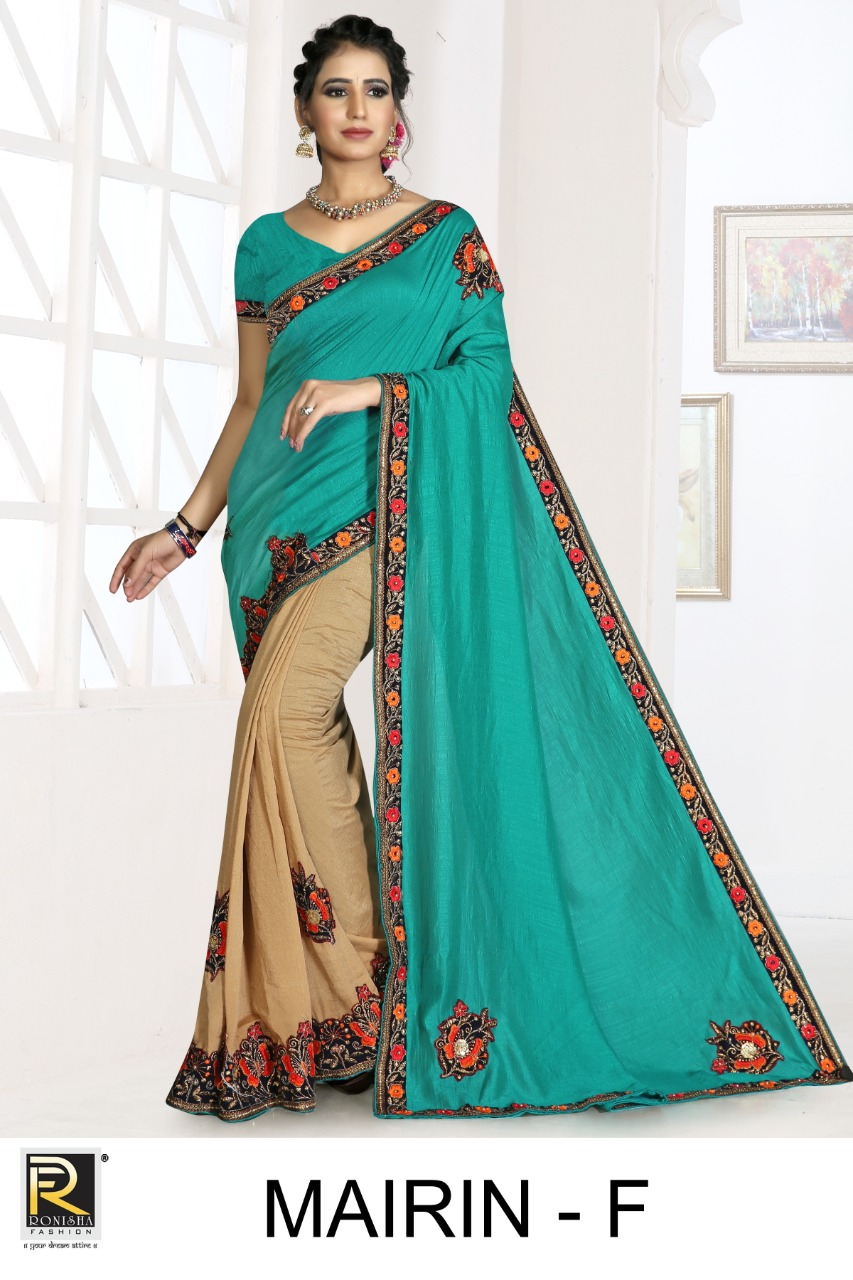Mairin By Ranjna Saree Exclusive Vichitra Silk Saree Catalogs Trader