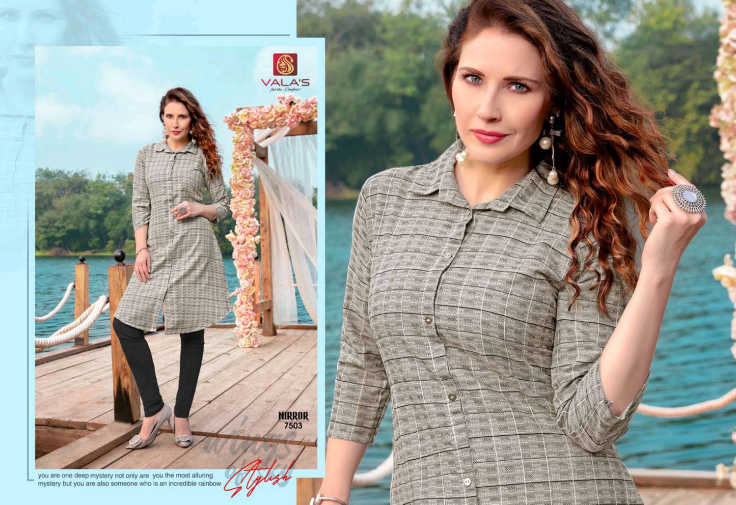 Mirror By Valas Latest Cotton Checks Kurta At Online Shopping In Surat