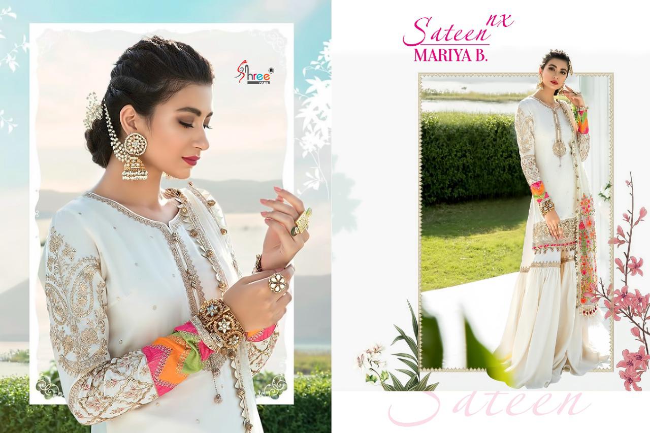 Shree Fab Sateen Maria B Nx Jam Cotton Pakistani Suits Concept In Surat Market