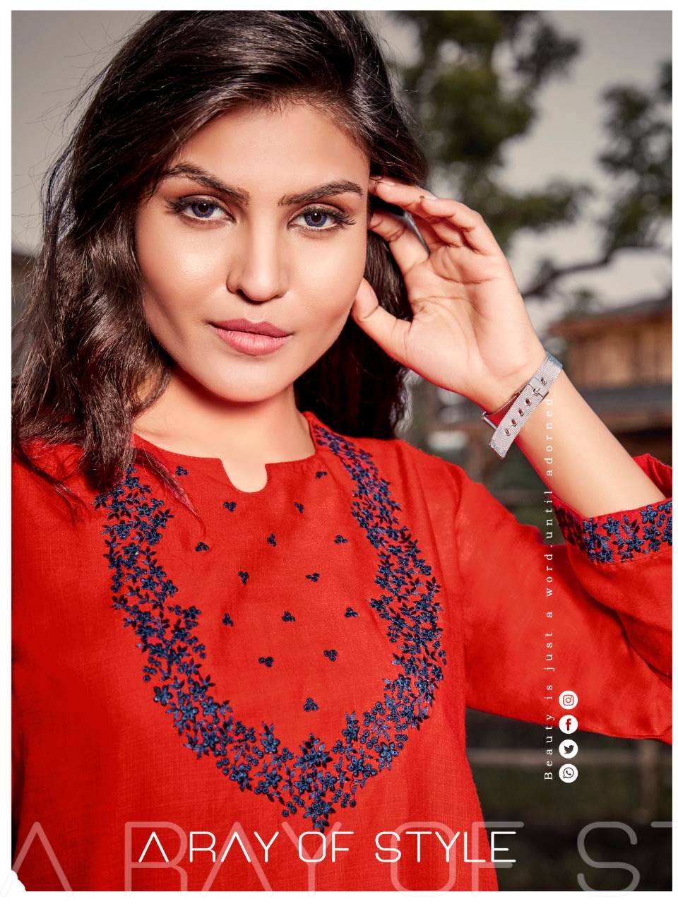 Syasii Designer Launch Clestia Rayon Slub Short Top For Girls Collections