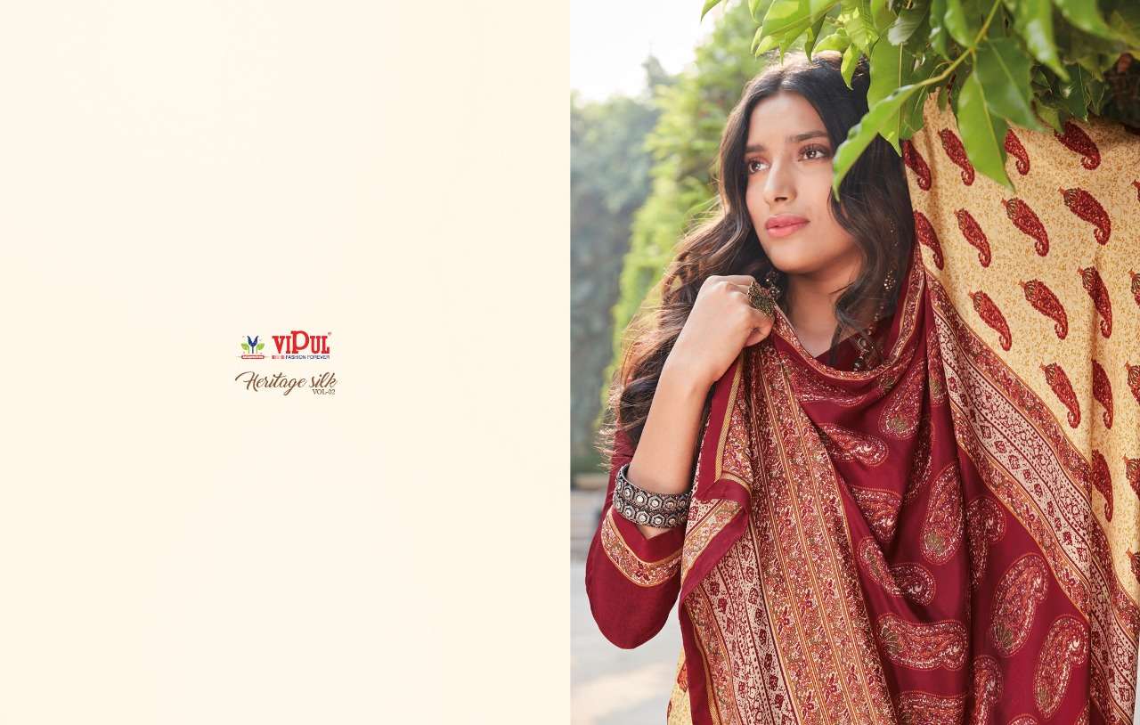 vipul heritage silk vol 2 crape silk printed fancy saree supplier