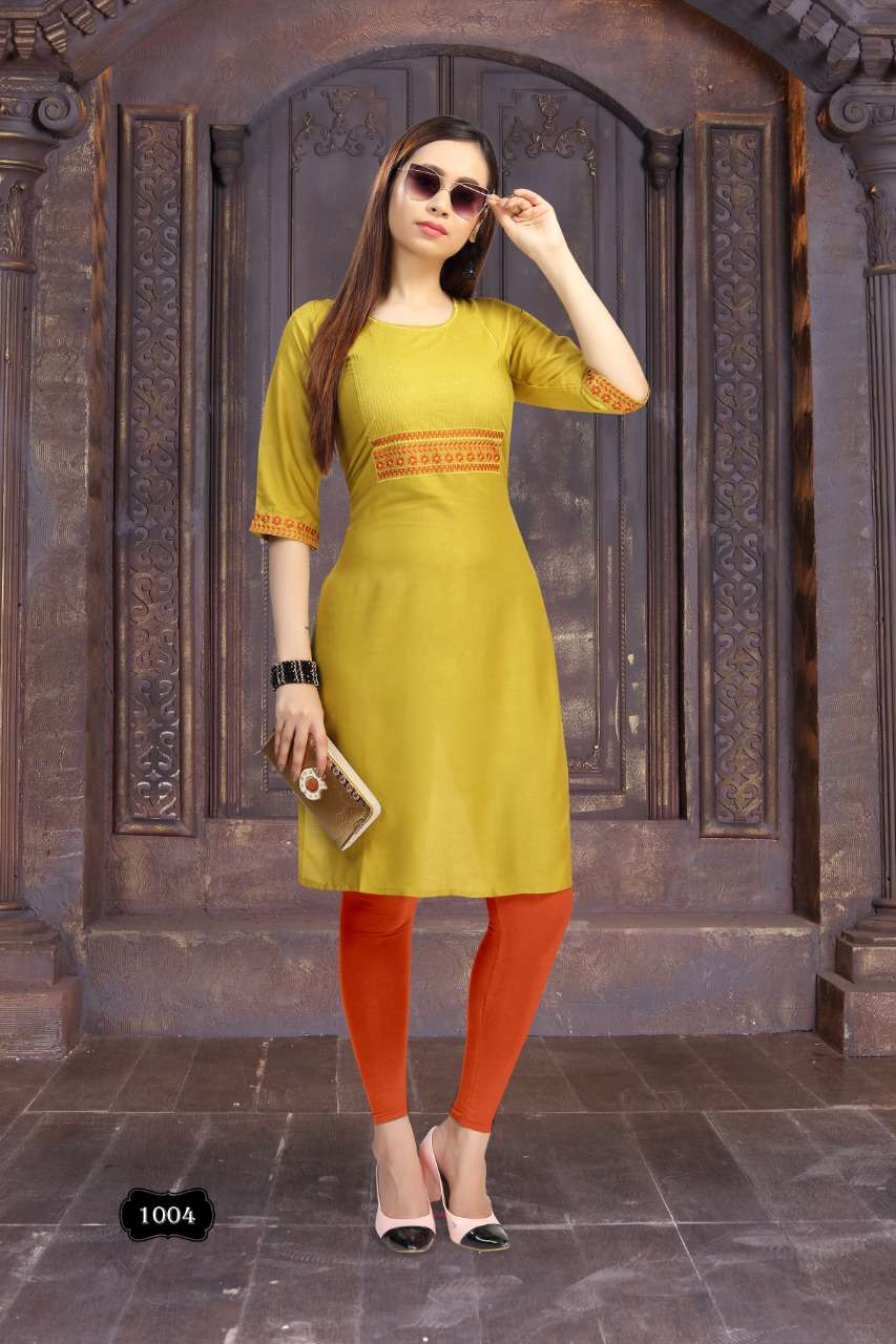 Ice cream by fashion talk heavy rayon with work kurti Catalog Collection Wholesaler Lowest Best Price In Ahmedabad Surat Chennai India Uk Usa Malaysia Singapore Canada Australia