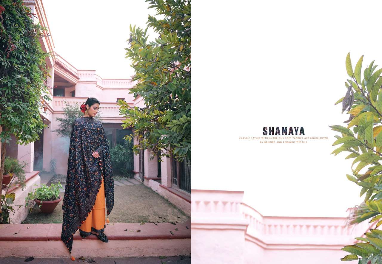 lt noreen present shanaya cotton satin printed work dress materials