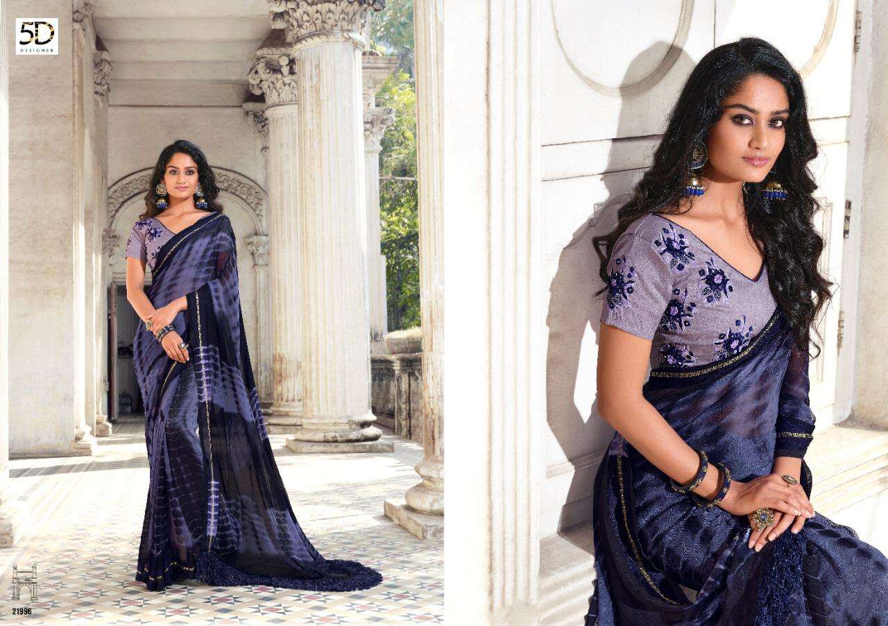 mahira by 5d designer georgette printed saree exporter