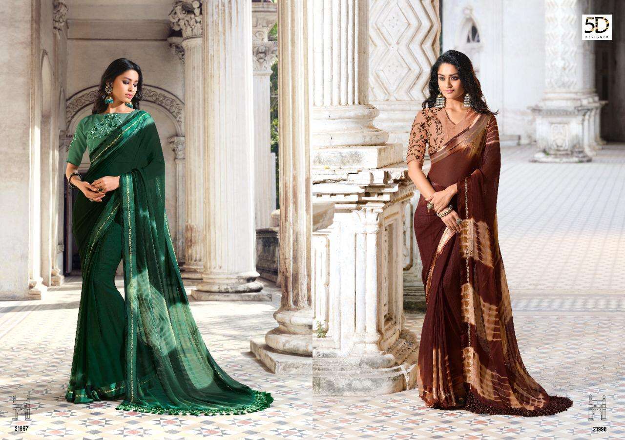 mahira by 5d designer georgette printed saree exporter