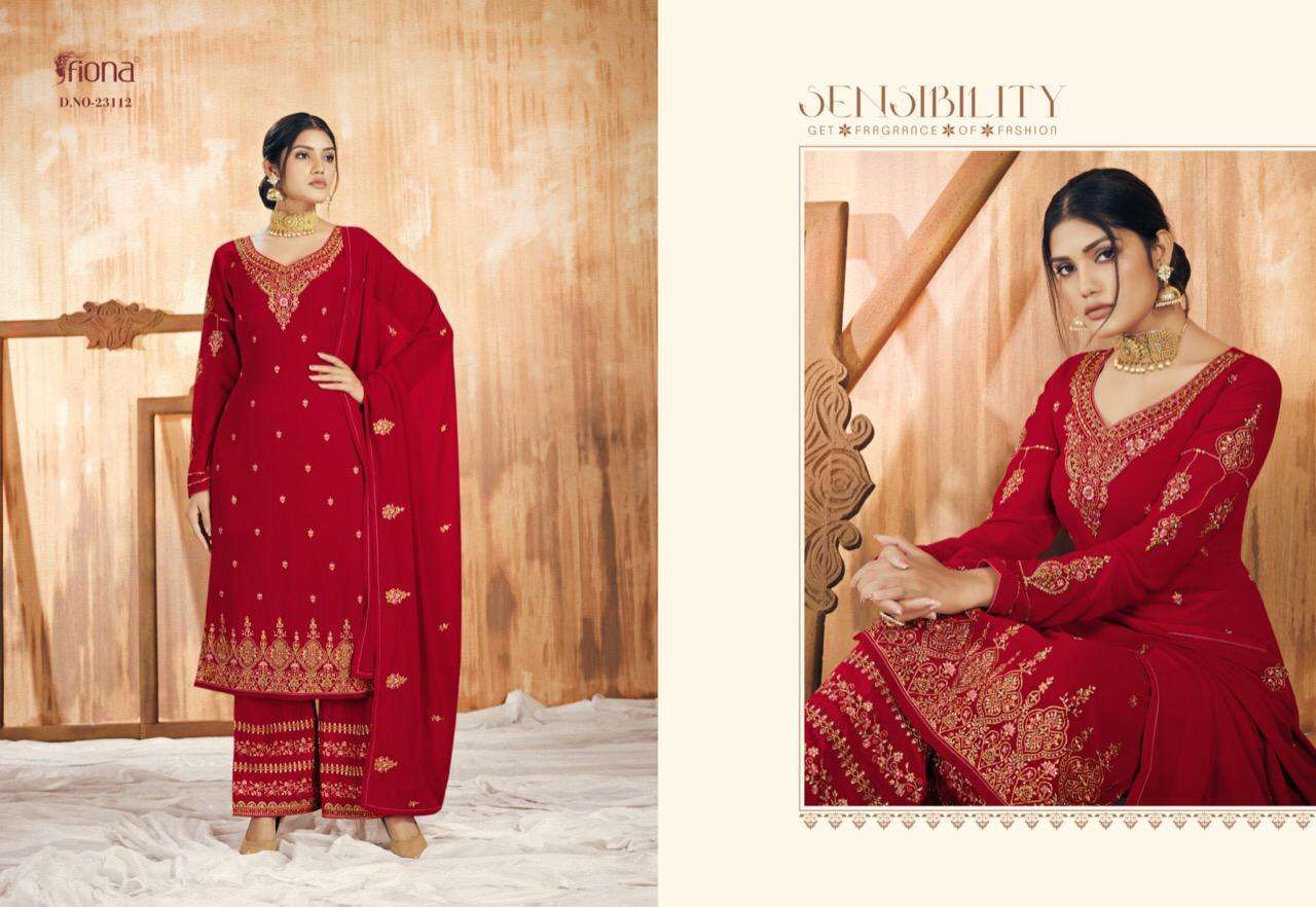 noora by fiona georgette designer fancy dresses collection