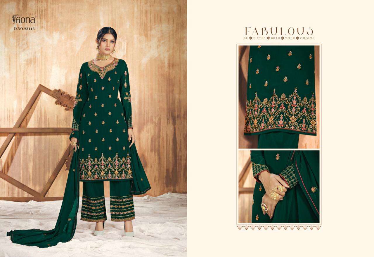 noora by fiona georgette designer fancy dresses collection