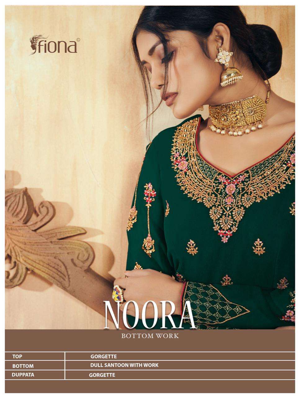 noora by fiona georgette designer fancy dresses collection
