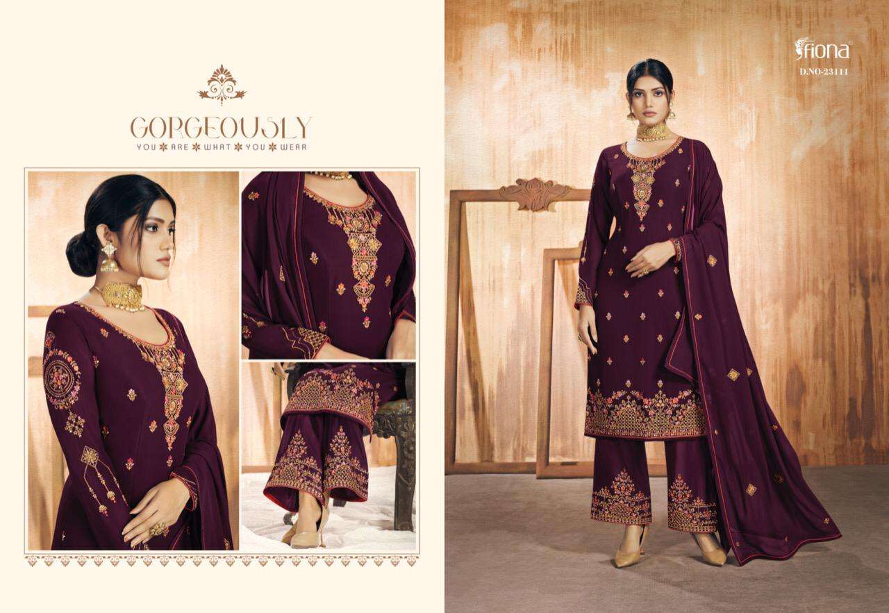 noora by fiona georgette designer fancy dresses collection