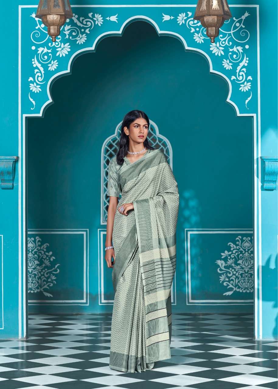 shangrila lucknowi kadi silk with digital printed sari wholesale shop in surat 
