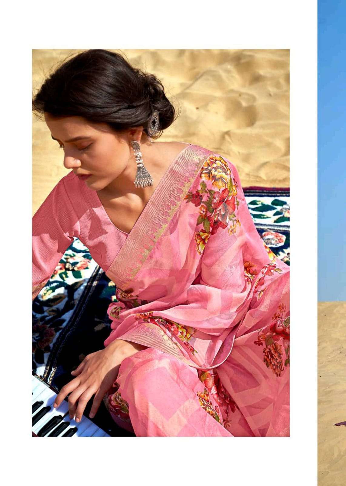 shangrila presents annora brasso vol 2 designer silky jacquard saris wholesale clothing store 