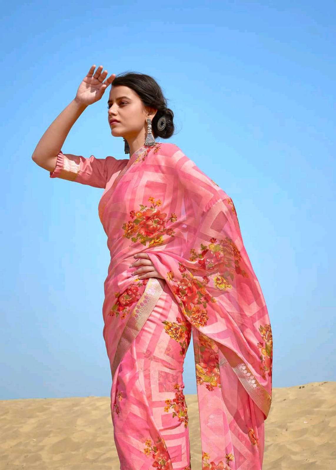 shangrila presents annora brasso vol 2 designer silky jacquard saris wholesale clothing store 