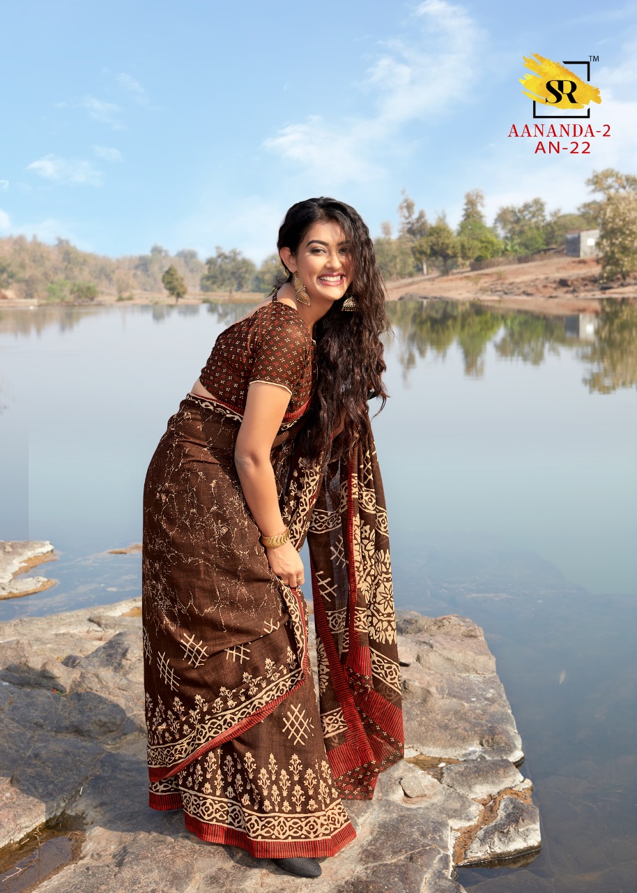 Sr Aananda Vol 2 New Stylish Linen With Print Casual Wear Saree Online Shopping