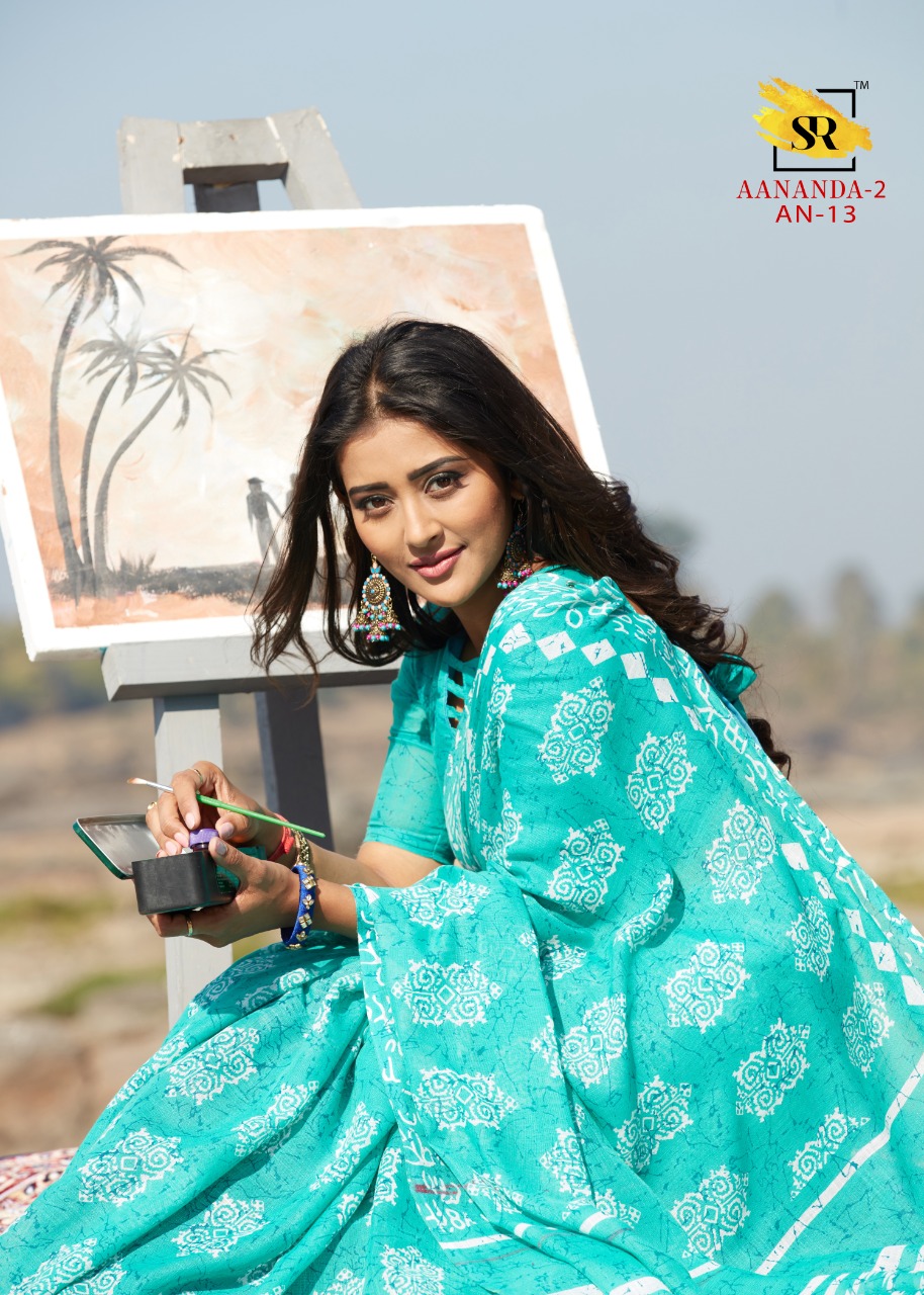 Sr Aananda Vol 2 New Stylish Linen With Print Casual Wear Saree Online Shopping