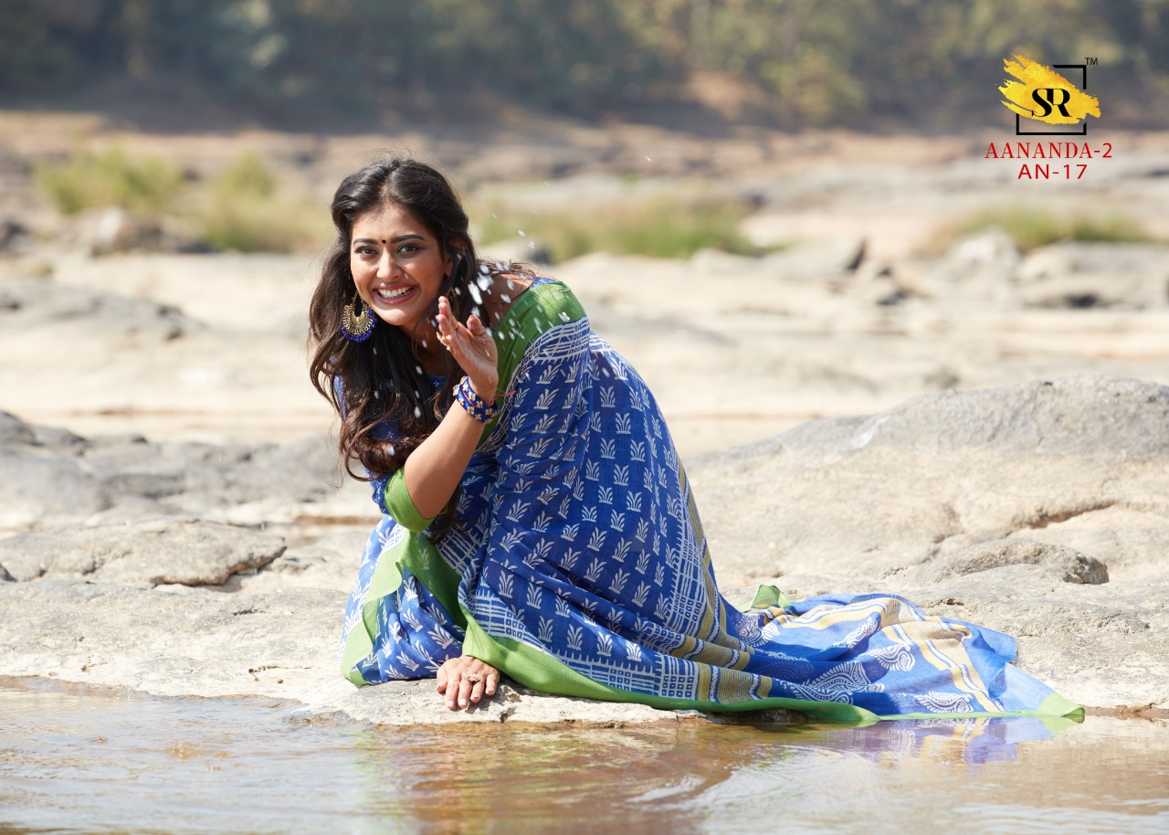 Sr Aananda Vol 2 New Stylish Linen With Print Casual Wear Saree Online Shopping