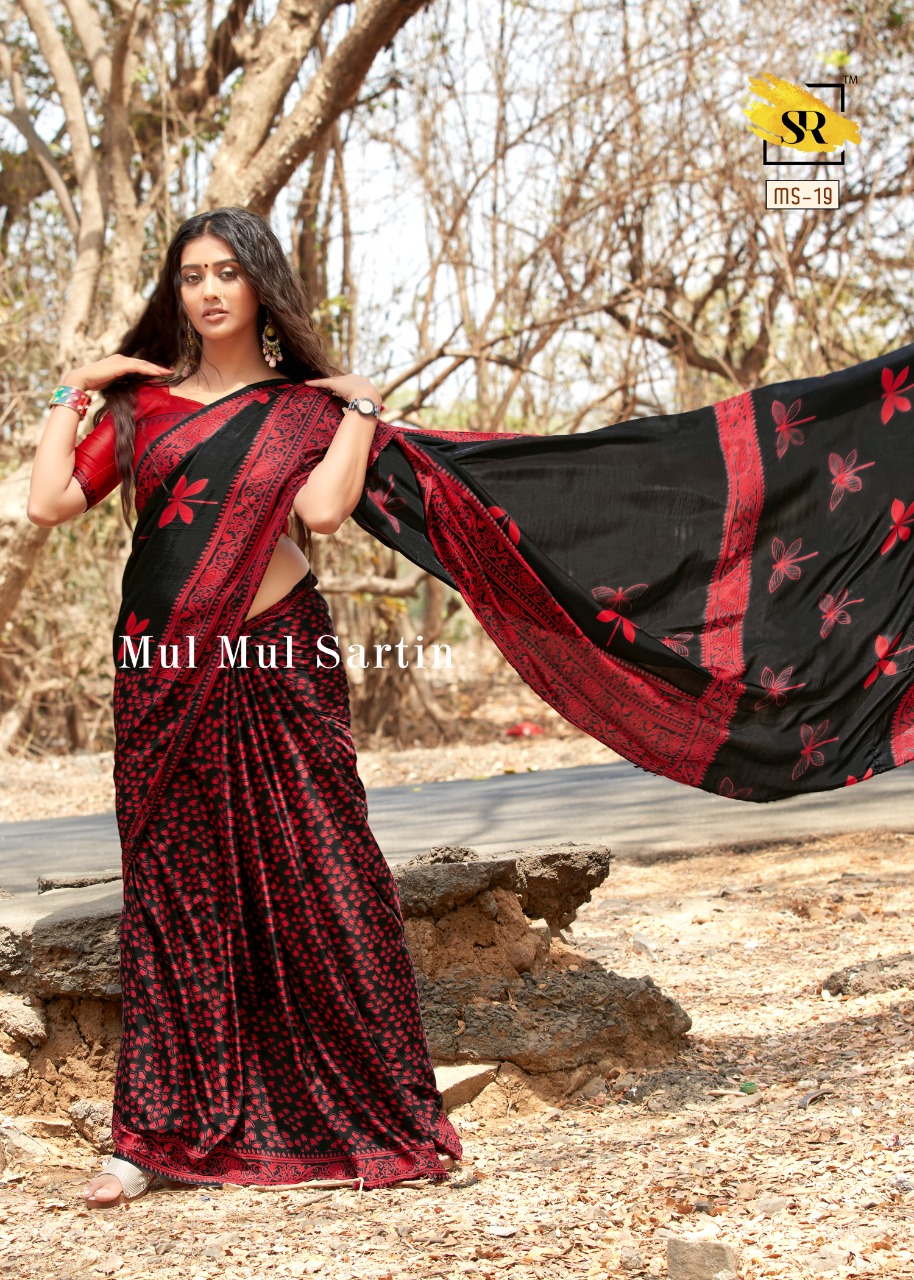 Sr Present Mul Mul Sartin New Printing Style Mul Sartin Saree Online Catalogs Collection
