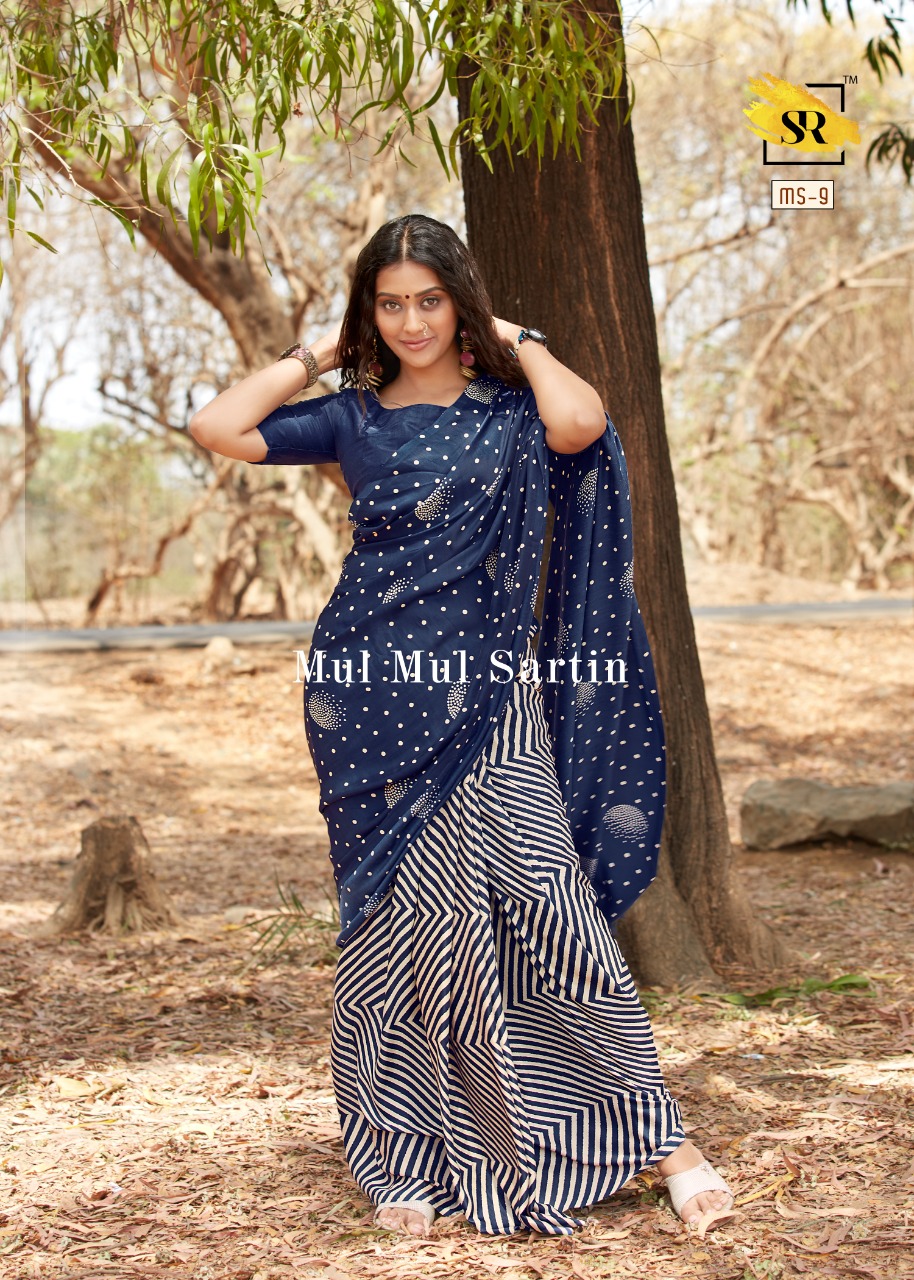 Sr Present Mul Mul Sartin New Printing Style Mul Sartin Saree Online Catalogs Collection