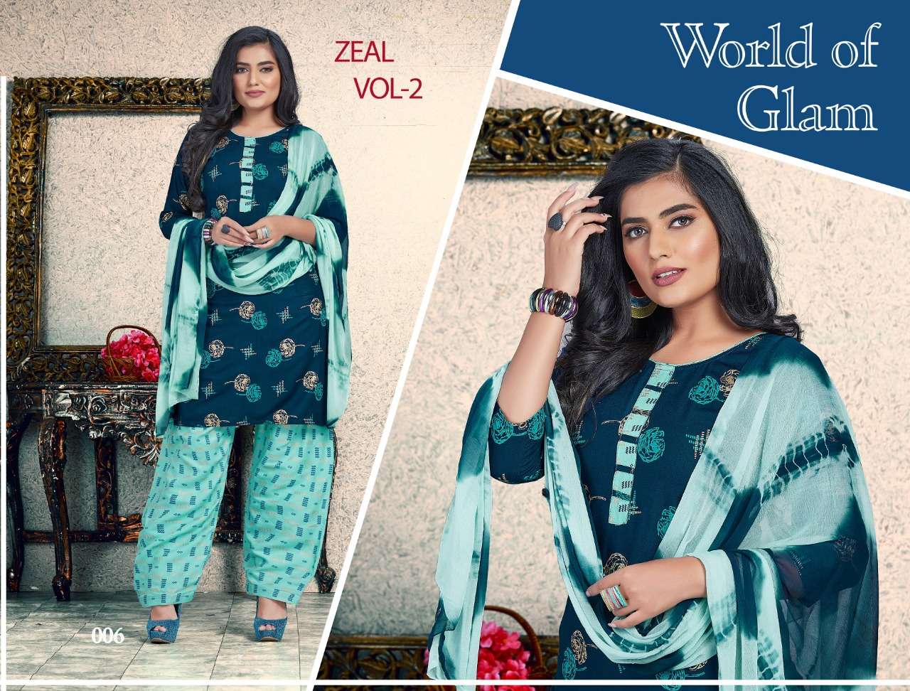 Zeal vol.2 by trendy heavy rayon readymade Catalog Collection Wholesaler Lowest Best Price In Ahmedabad Surat Chennai India Uk Usa Malaysia Singapore Canada Australia