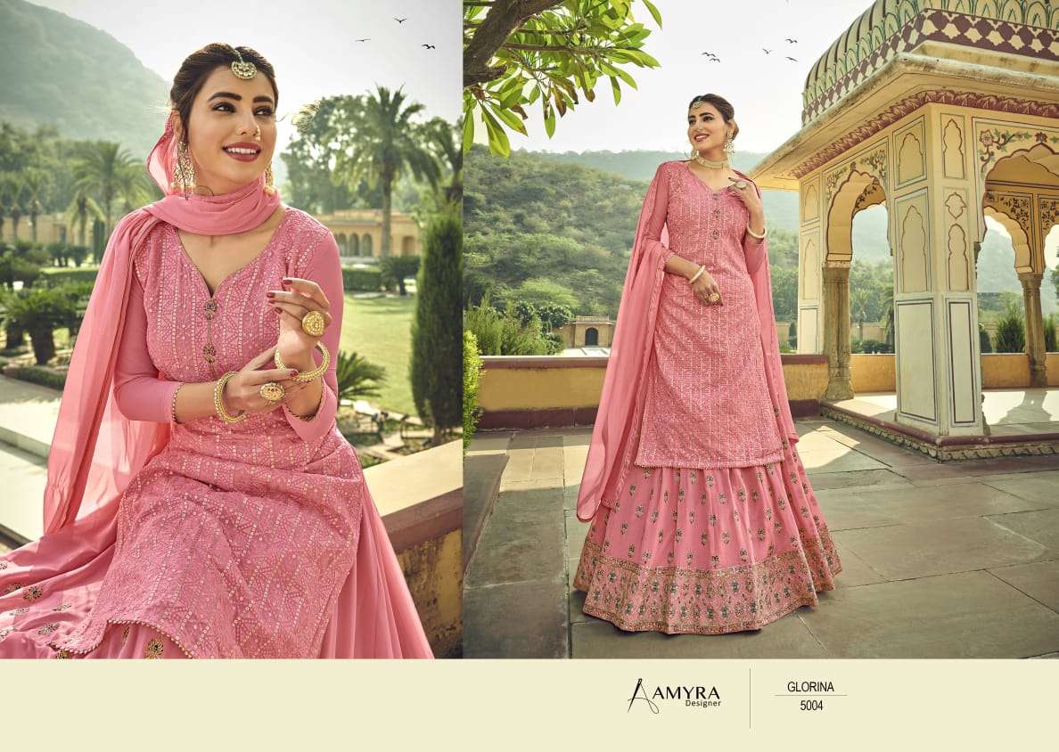 amyra glorina georgette lehenga style rich and beautiful suits