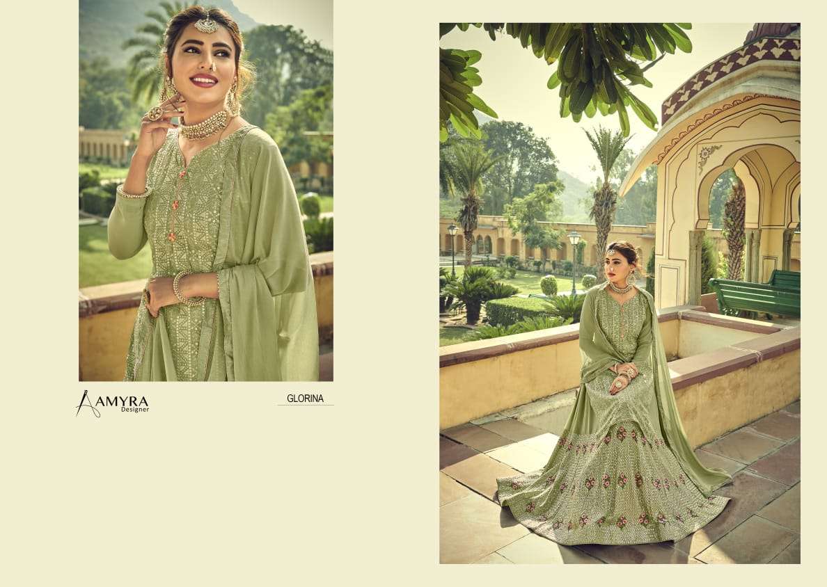 amyra glorina georgette lehenga style rich and beautiful suits