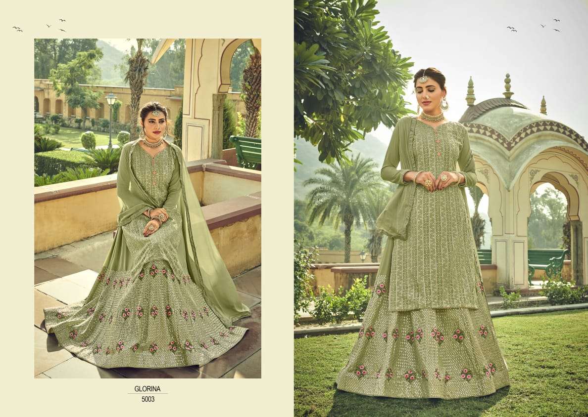 amyra glorina georgette lehenga style rich and beautiful suits