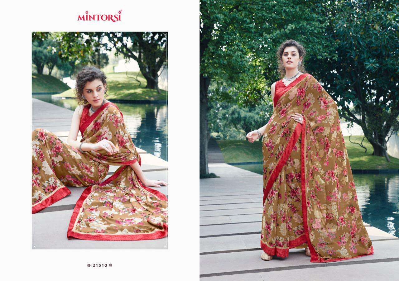 bharati by mintorsi weightless printed classy looking saree catalogue