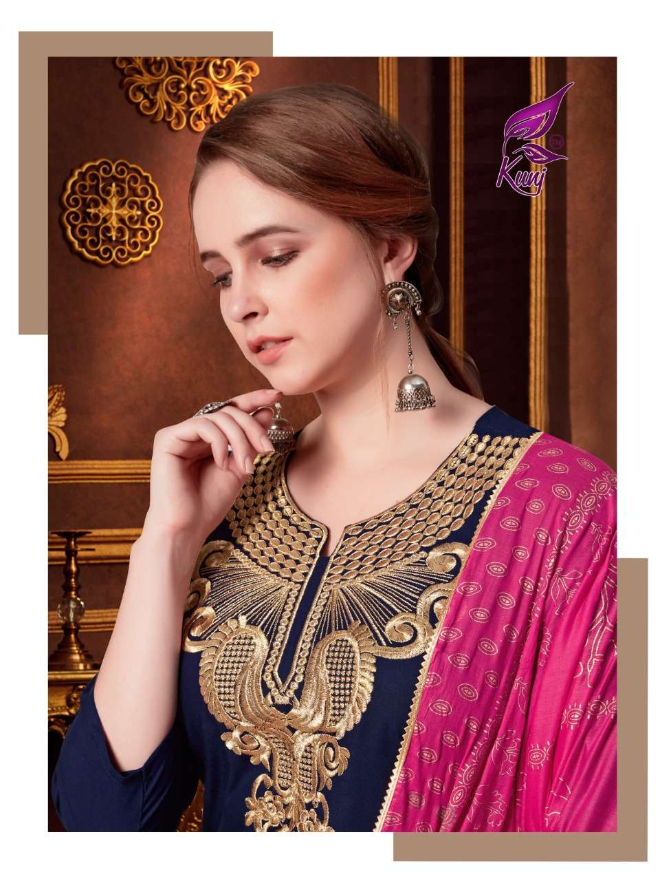 Kainaat vol.1 by kunj heavy rayon readymade suit Catalog Collection Wholesaler Lowest Best Price In Ahmedabad Surat Chennai India Uk Usa Malaysia Singapore Canada Australia