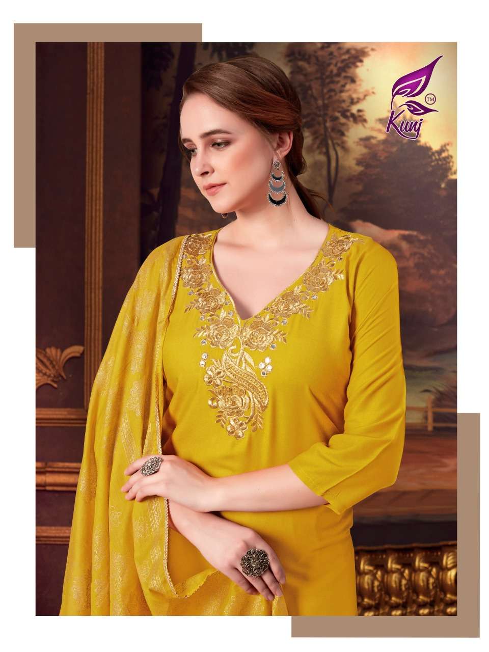 Kainaat vol.1 by kunj heavy rayon readymade suit Catalog Collection Wholesaler Lowest Best Price In Ahmedabad Surat Chennai India Uk Usa Malaysia Singapore Canada Australia