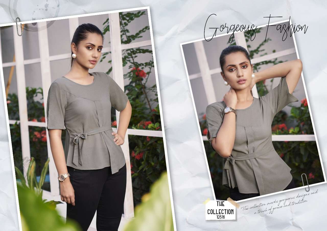 kalaroop launch topsy georgette girls short jeans tops