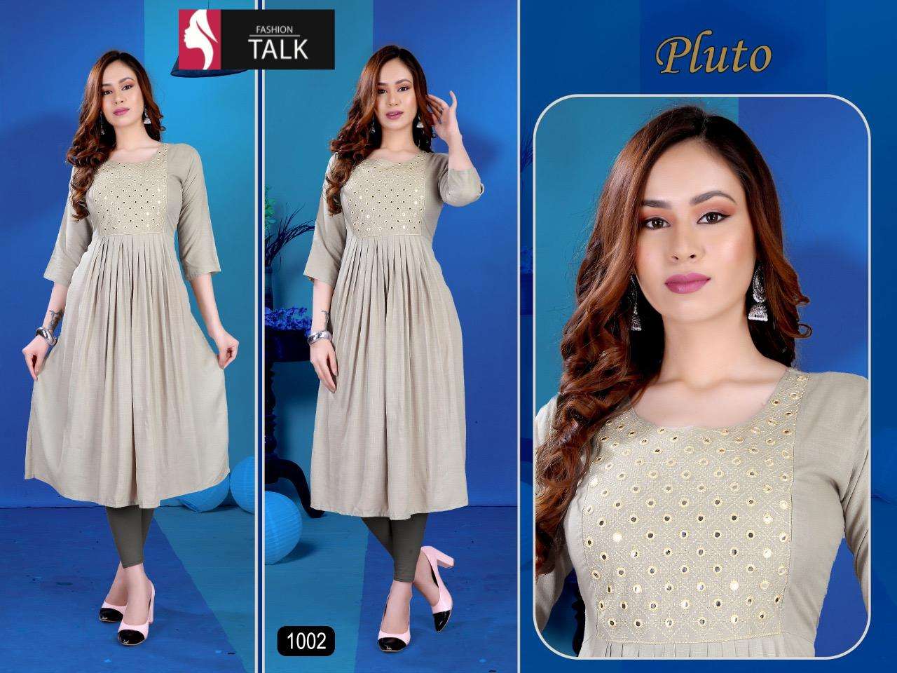 pluto by fashion talk heavy rayon kurti Catalog Collection Wholesaler Lowest Best Price In Ahmedabad Surat Chennai India Uk Usa Malaysia Singapore Canada Australia Mauritius
