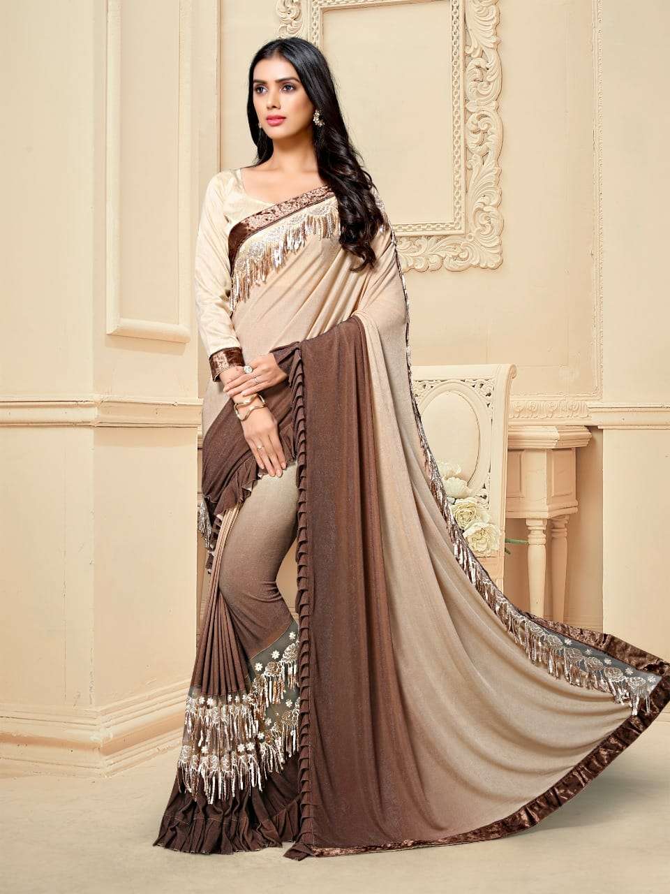 Sangam Prints Presents Akira Linen Exclusive New Design Print Saree Online Shopping