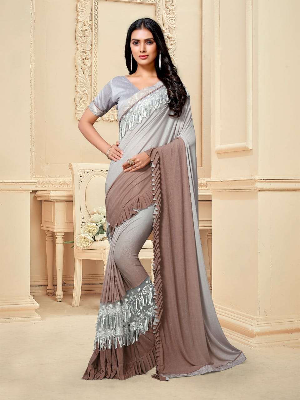 Sangam Prints Presents Akira Linen Exclusive New Design Print Saree Online Shopping
