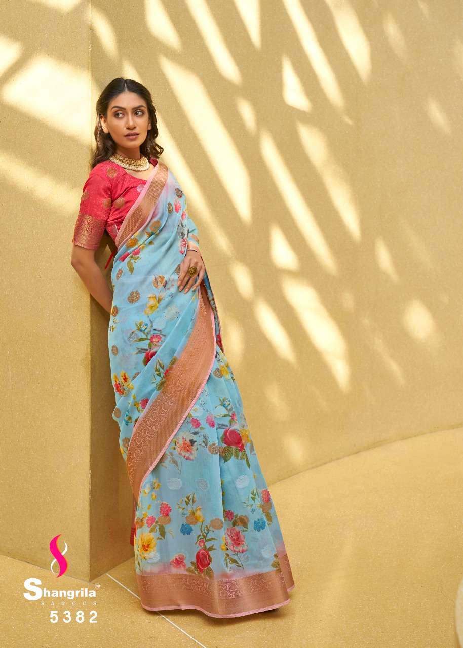 shangrila kalkatti linen soft linen saris wholesaler in surat market 