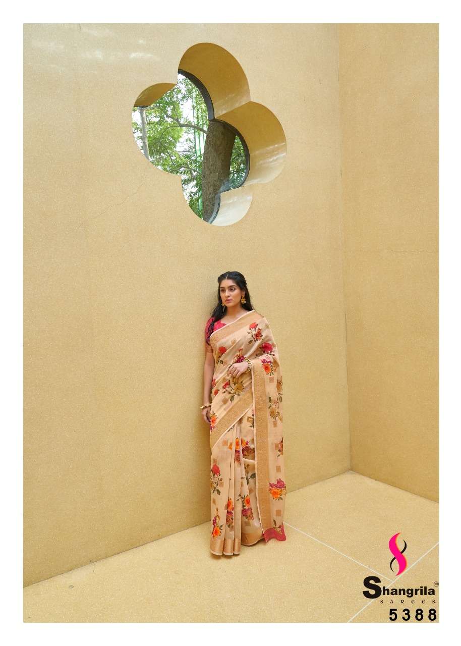 shangrila kalkatti linen soft linen saris wholesaler in surat market 
